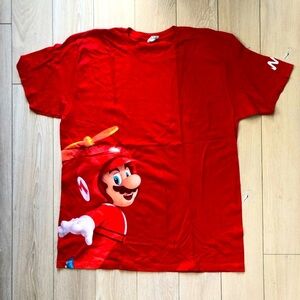 Nintendo Official Super Mario Bros Wii 2009 Rare Promo T-Shirt Large Al Style